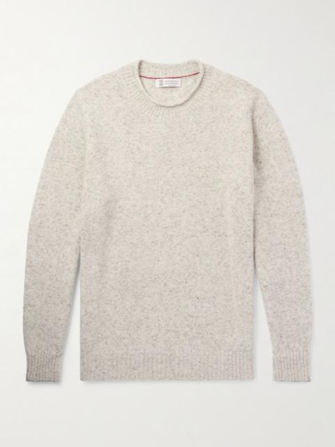 Ribbed-Knit Sweater Gray