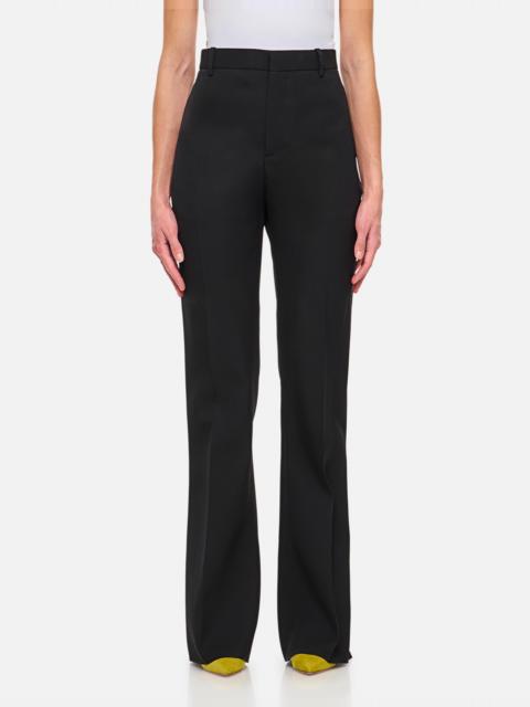 SARTORIAL WOOL TWILL FLARED PANTS