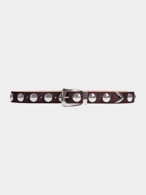 Benny Studded Suede Belt