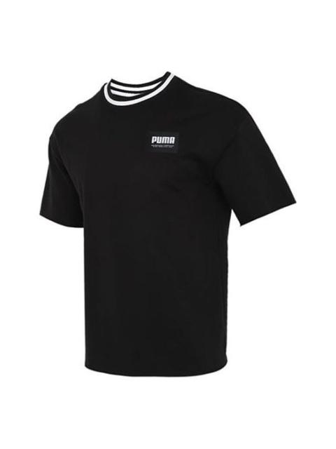 PUMA Solid Men Round Neck T-Shirt 'Black' 845861-01