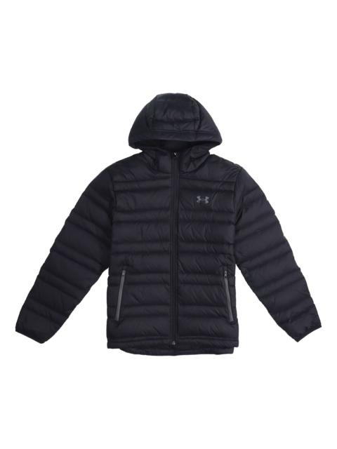 Under Armour Down Hooded Winter Jacket 'Black' 1342738-001