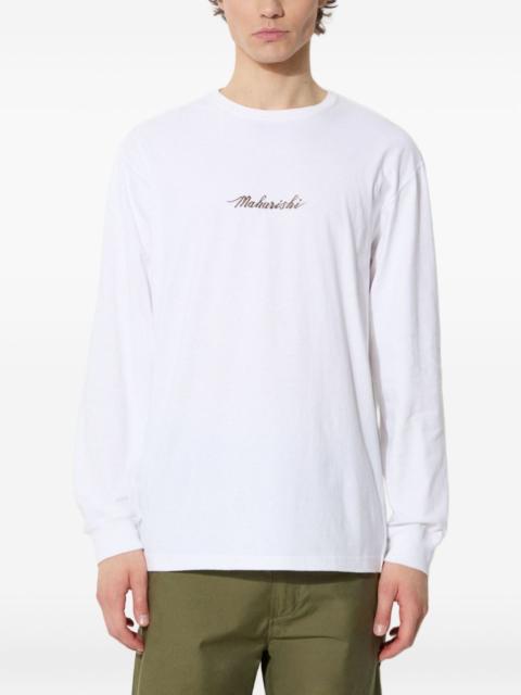 Dragon Bamboo embroidered long-sleeve T-shirt