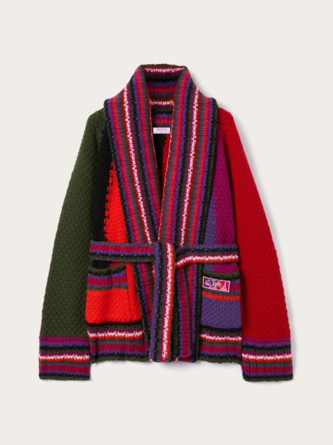 OVERSIZED COLORBLOCK CARDIGAN