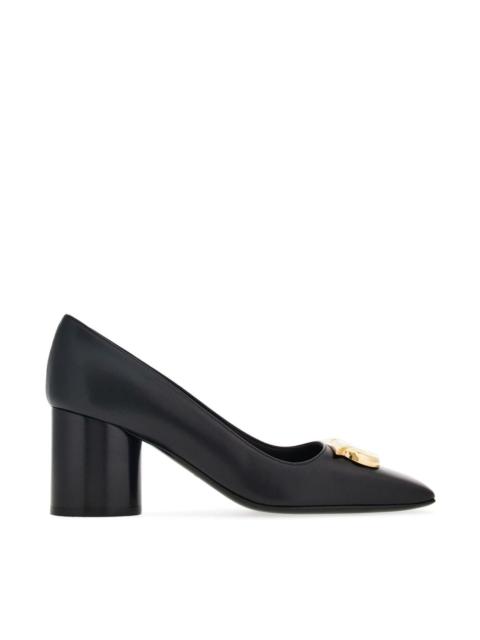 Gancio leather pumps