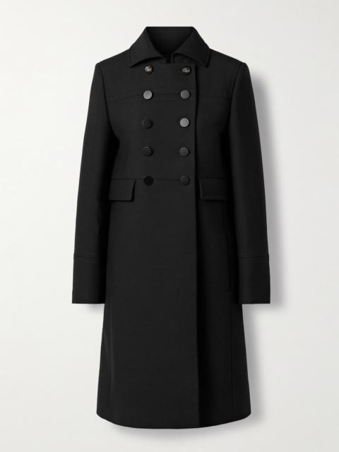 Double-breasted Wool-crepe Coat