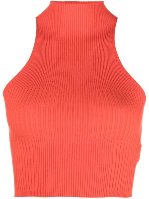 Lulu cropped high-neck top