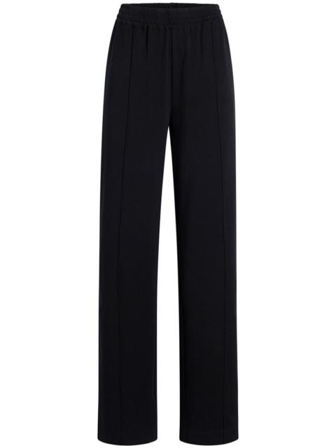 Luxe seam-detail track pants