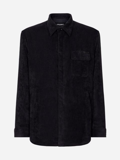 Lined corduroy shirt