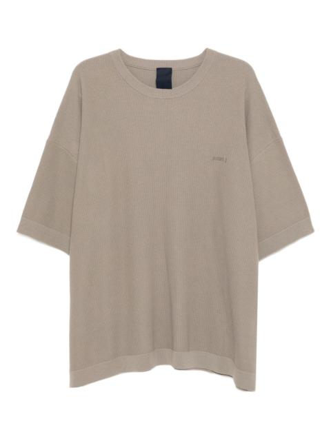 logo-embroidered T-shirt