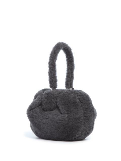 Nina Bag in Dark Grey Virgin Wool Silk Cashmere Fur
