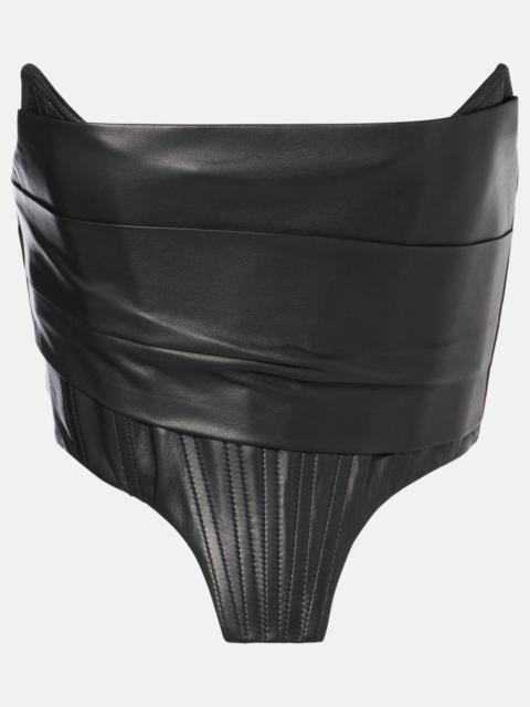 Leather corset