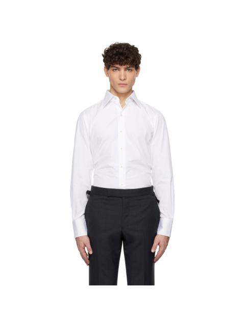 White Poplin Slim Fit Shirt