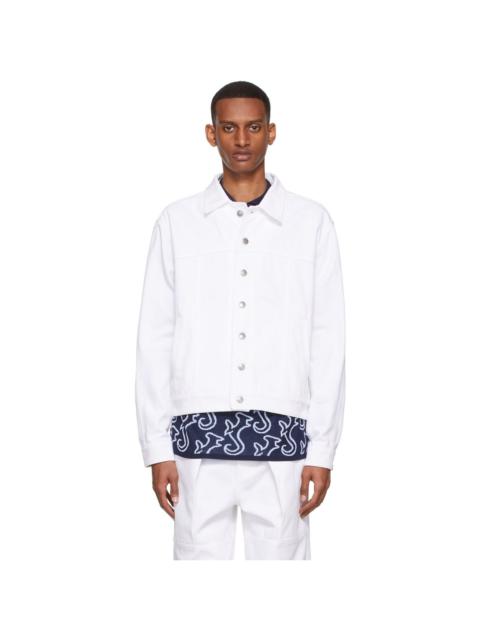 White Hippocampus Denim Jacket