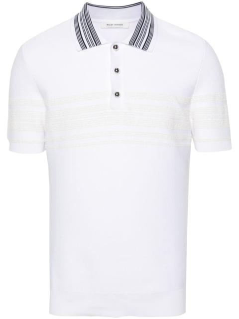 DAWN KNIT POLO POLYCOTTON BLEND WHITE  IVORY