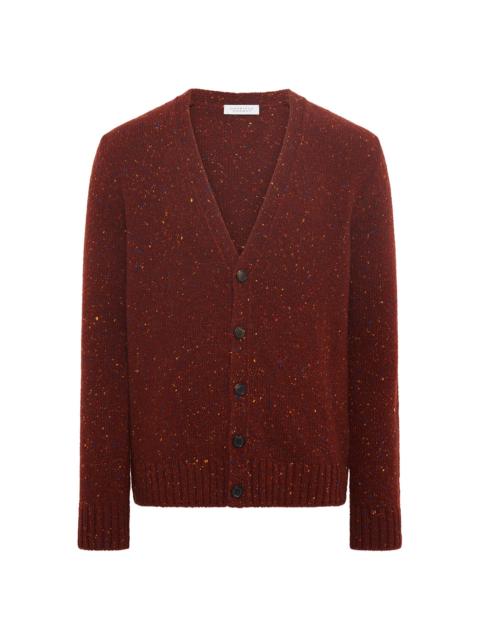 Ailis Knit Cardigan in Burnt Sienna Cashmere