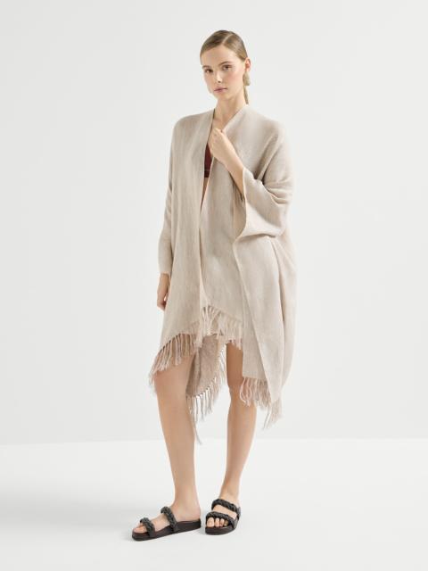 Sparkling linen cover poncho