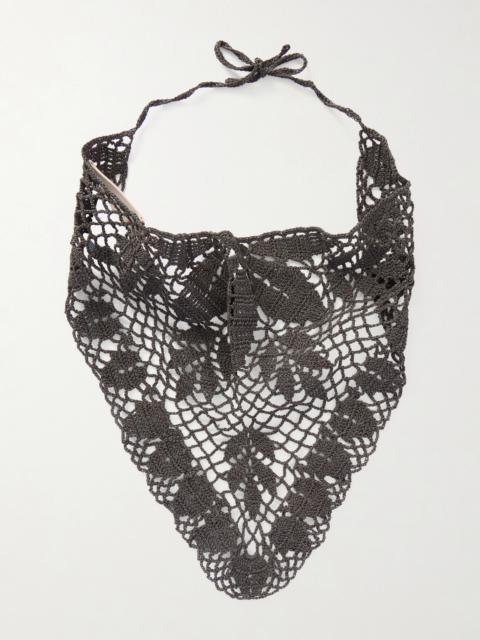 Crocheted Cotton Scarf