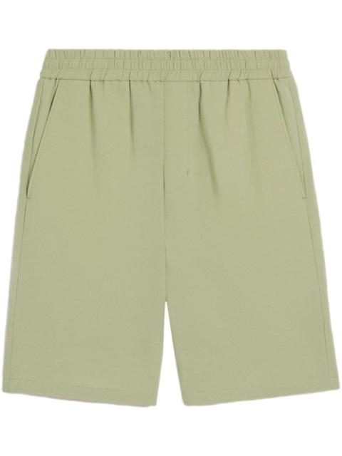 logo-plaque cotton shorts