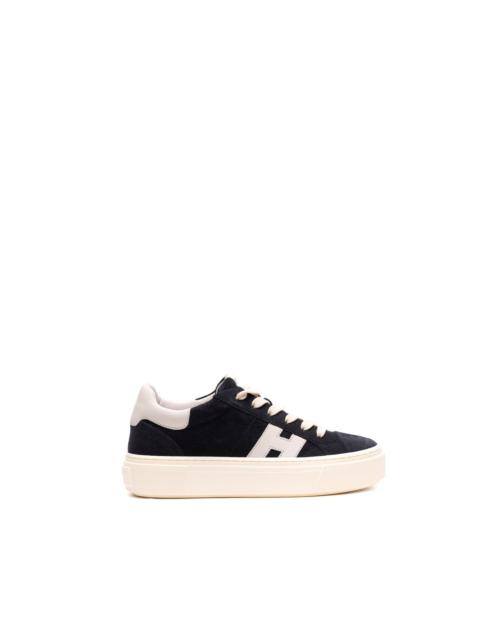 Crosswind round-toe platform sneakers
