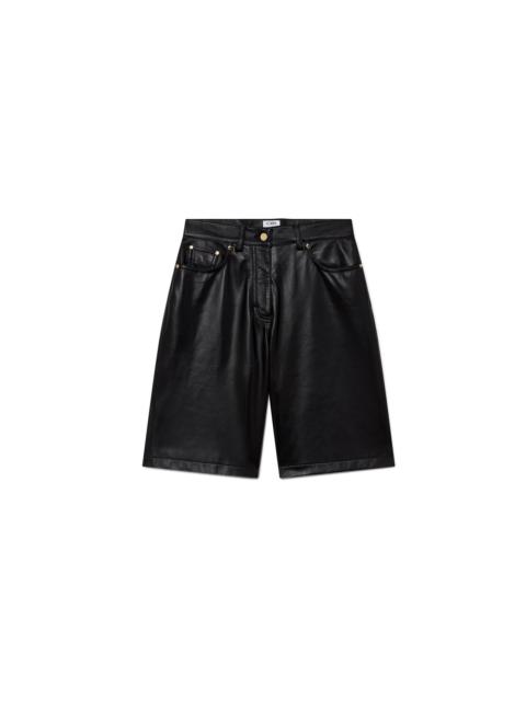 Leather Skater Shorts | Casablanca Paris