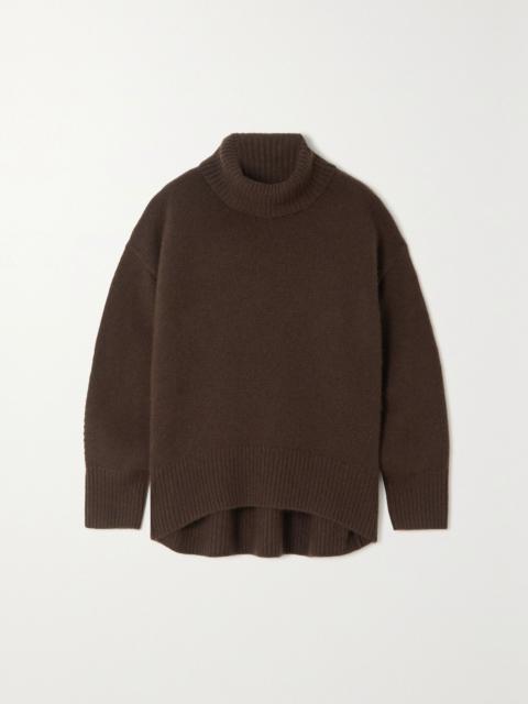 + NET SUSTAIN World's End cashmere turtleneck sweater Brown