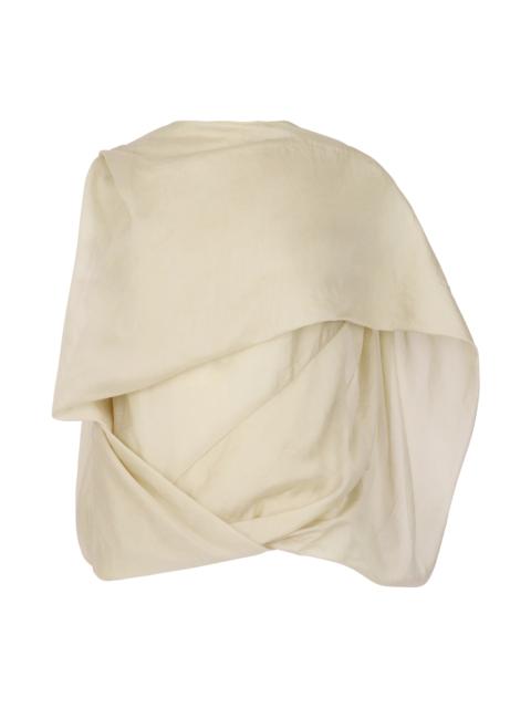 SIDE DRAPE TOP SOFT TAN