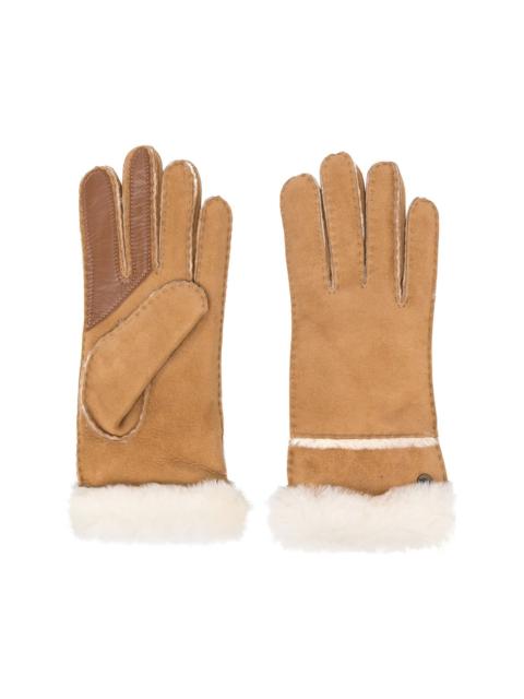 logo plaque gloves