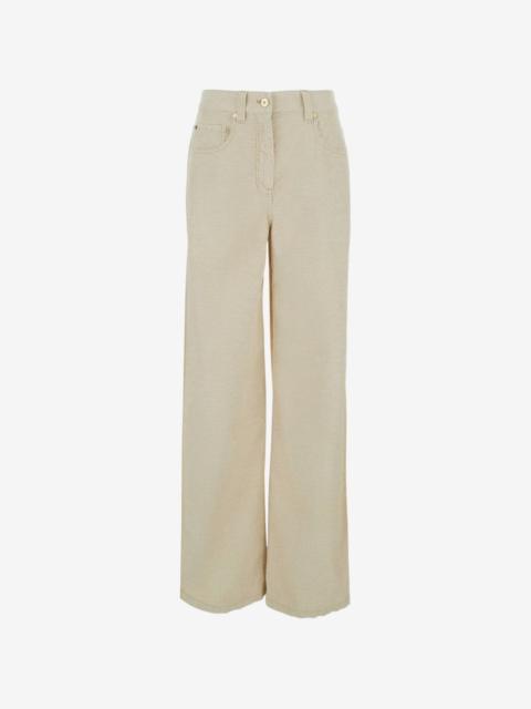 corduroy wide-leg trousers