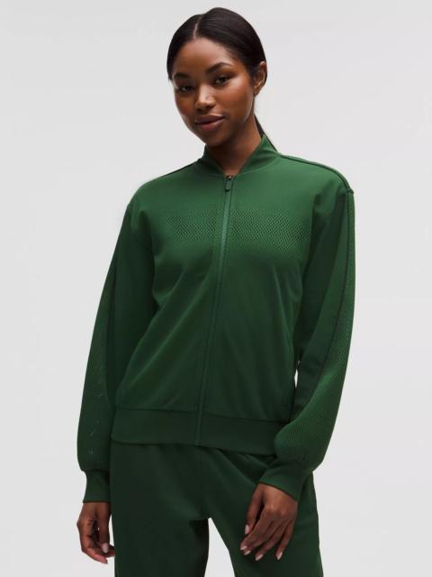 Women's Engineered Knit Mesh Tennis Jacket