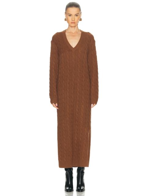 V-Neck Sweater Dress