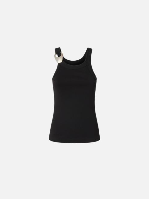 REIMAGINE BY PINKO X PATRICK MCDOWELL RIBBED VEST TOP WITH BUCKLE