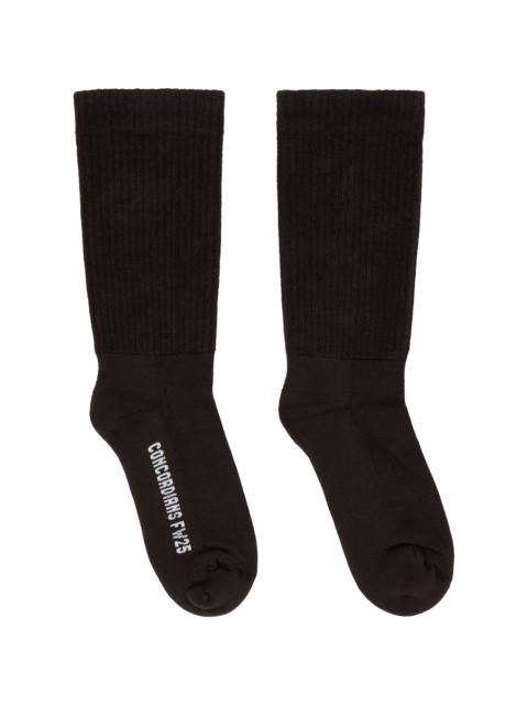 Gray Concordians Mid Calf Socks