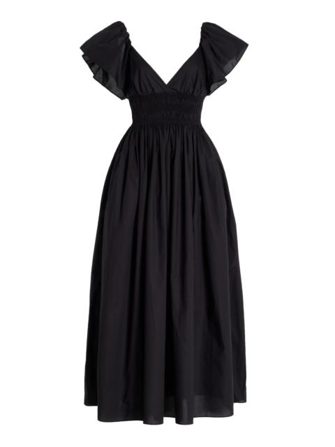 Cotton Midi Dress black