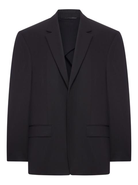 single-breasted wool blazer