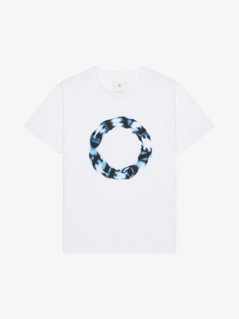 OVERSIZED T-SHIRT IN COTTON WITH GIVENCHY CIRCLE PRINT