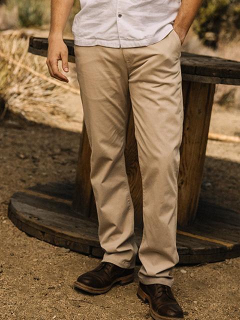 The Pipe Straight Denit® Chino - Sand Beige