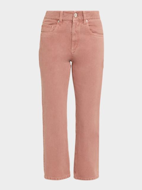 Cotton Bull Retro Straight-Leg Ankle Pants