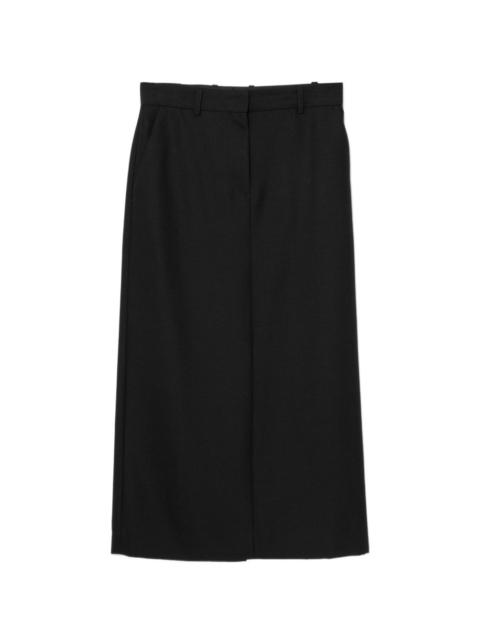low-waist straight skirt