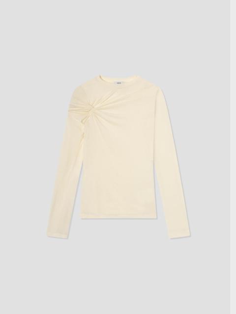 LISSA LONG SLEEVE TEE IN OAT MILK