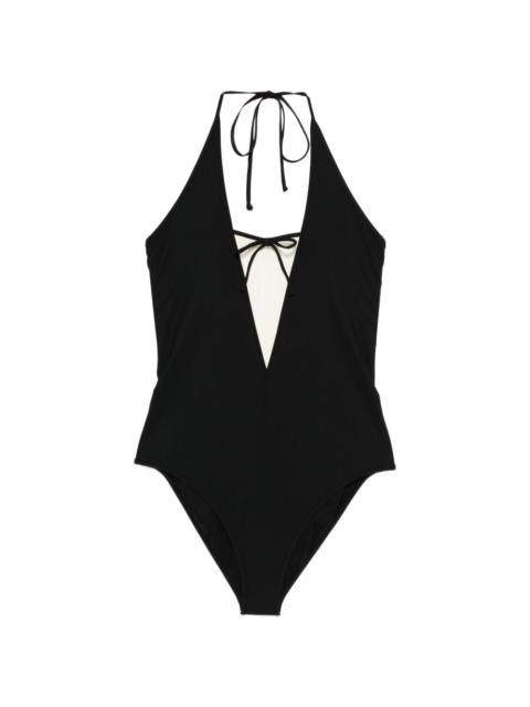 tie halter swimsuit