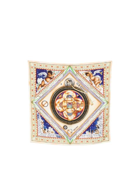 Le Labyrinthe cherub patterned scarf