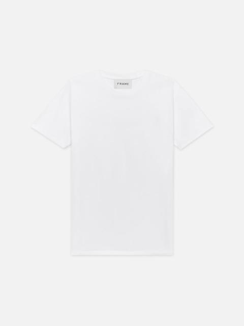 FRAME Logo Tee in Blanc