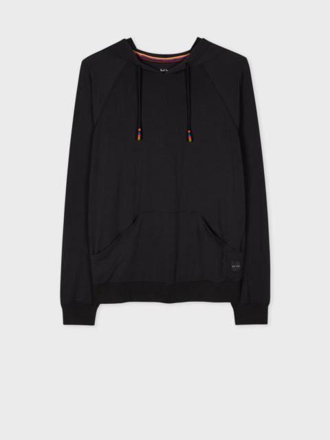 Black Modal-Blend Lounge Hoodie