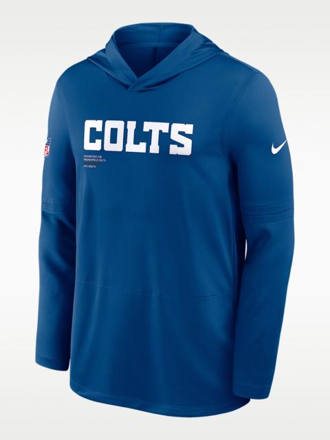 Indianapolis Colts Pure Fury Sideline Men's Nike Dri-FIT NFL Long-Sleeve Hooded Top