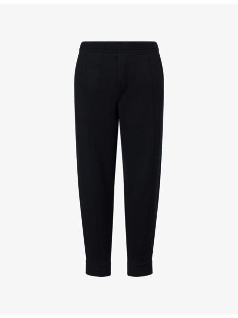 Regular-Fit Tapered-Leg Stretch-Wool Blend Jogging Bottoms