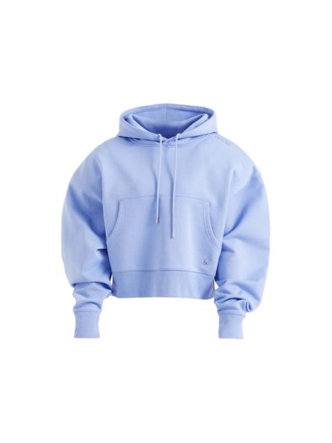 Mugler H&M Batwing-Sleeved Hoodie Blue