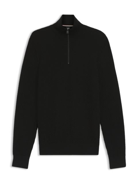 QUARTER-ZIP SWEATER IN COTTON