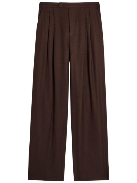 Vince Pleated Wide-leg Woven Trousers