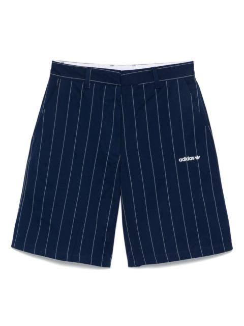 pinstriped shorts