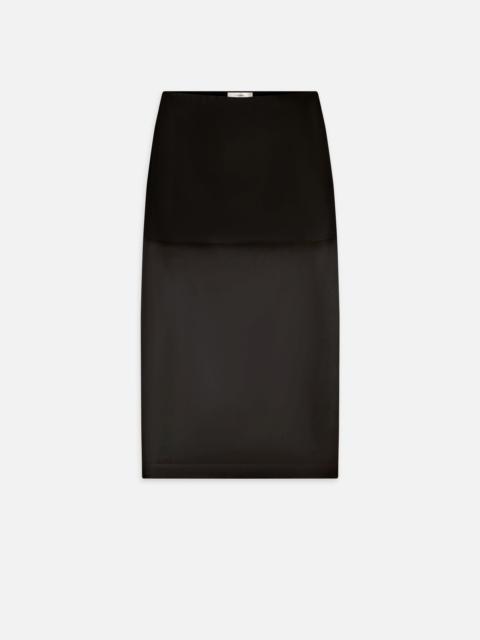 The Silk Organza Skirt in Black